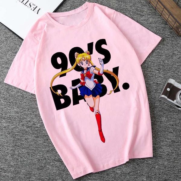 sailor moon 90s funny pink t shirt harajuku clothes tshirt aesthetic cat anime vogue t-shirt kawaii graphic tees women, White
sailor moon 90s funny pink t shirt harajuku clothes tshirt aesthetic cat anime vogue t-shirt kawaii graphic tees women, White