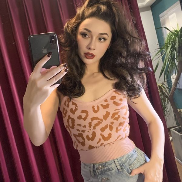 2021 new safra women short suspender of blue ocasional leopard 8211, White 
2021 new safra women short suspender of blue ocasional leopard 8211, White