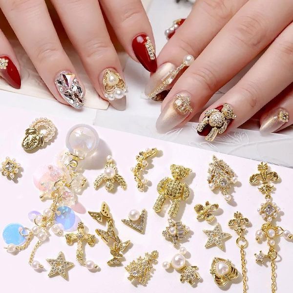 nail art decorations alloy zircon luxury rhinestones for nails movable bear butterfly tassel chains jewelry accessories, Silver;gold
nail art decorations alloy zircon luxury rhinestones for nails movable bear butterfly tassel chains jewelry accessories, Silver;gold