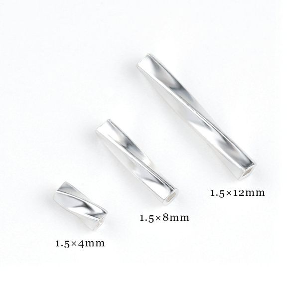 1.5mm 925 sterling silver connector 5pcs silver spiral tube silver long beads for bracelet fashion jewelry making diy 4/8/12mm
1.5mm 925 sterling silver connector 5pcs silver spiral tube silver long beads for bracelet fashion jewelry making diy 4/8/12mm