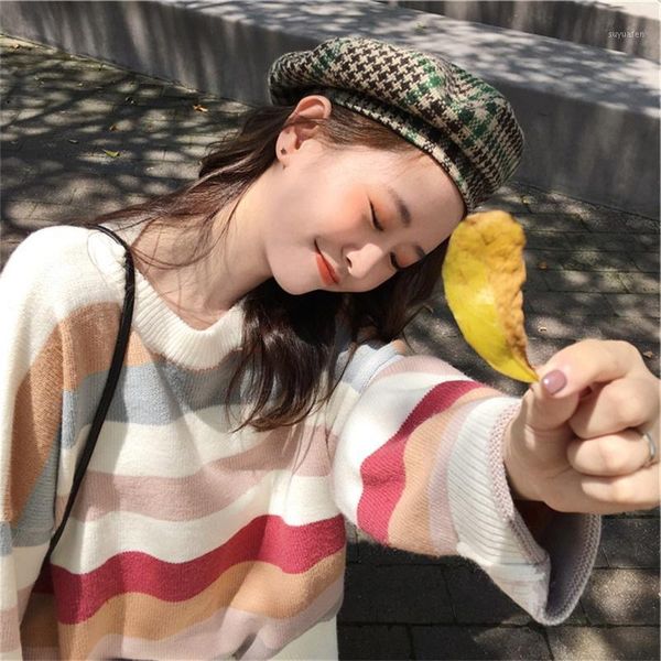 korean sweet kawaii jumper new winter striped knitted women sweaters and long sleeve o-neck casual pullovers sueter mujer1, White;black
korean sweet kawaii jumper new winter striped knitted women sweaters and long sleeve o-neck casual pullovers sueter mujer1, White;black