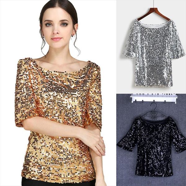 sequins gold silver glitter 2020 spring summer women short t shirt shiny plus size evening party elegant club party, White
sequins gold silver glitter 2020 spring summer women short t shirt shiny plus size evening party elegant club party, White