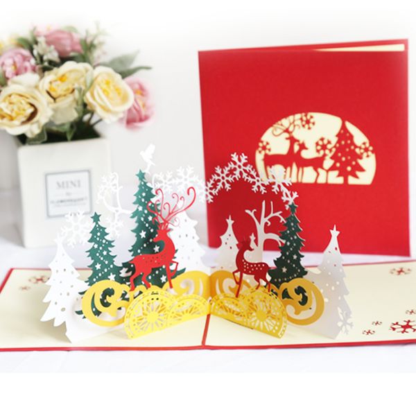 2020 christmas cards 3d forest deer creative christmas card gifts handmade paper carving children's new year wishes
2020 christmas cards 3d forest deer creative christmas card gifts handmade paper carving children's new year wishes