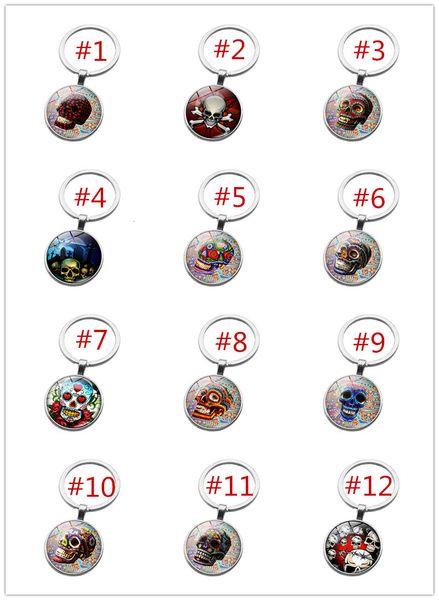 time 32 styles skull key chain punk style gem cabochon pendant key ring individuality key rings, Slivery;golden
time 32 styles skull key chain punk style gem cabochon pendant key ring individuality key rings, Slivery;golden