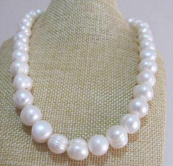 huge 11-12mm nature south sea white baroque pearl necklace 18inch, Silver
huge 11-12mm nature south sea white baroque pearl necklace 18inch, Silver