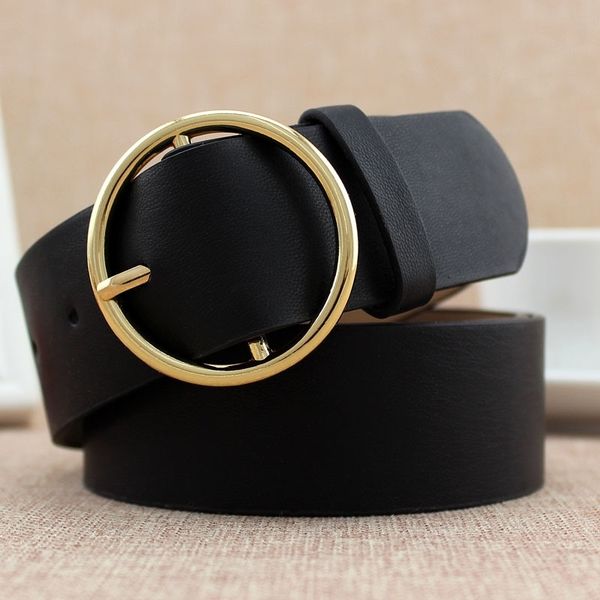 fashion classic round buckle ladies wide belt women's 2019 design female casual leather belts for jeans kemer t200427, Black;brown
fashion classic round buckle ladies wide belt women's 2019 design female casual leather belts for jeans kemer t200427, Black;brown