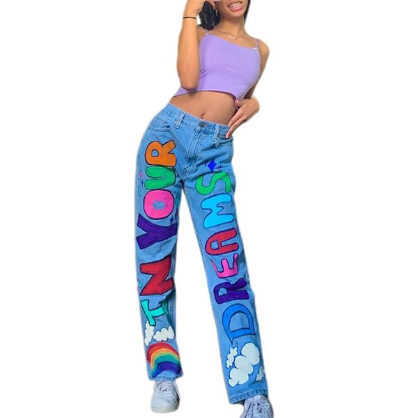 letter print fashion streetwear jeans women high waist baggy vintage straight trousers leisure female cargo denim pants y1214, Blue
letter print fashion streetwear jeans women high waist baggy vintage straight trousers leisure female cargo denim pants y1214, Blue