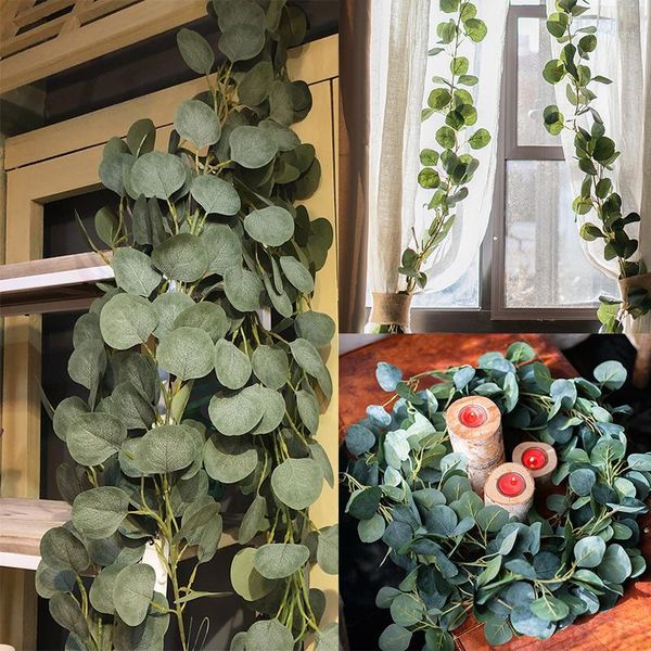 decorative flowers & wreaths 2m artificial vine silk eucalyptus leaves ratton wedding garland decoration home party wall hanging ornament fa
decorative flowers & wreaths 2m artificial vine silk eucalyptus leaves ratton wedding garland decoration home party wall hanging ornament fa