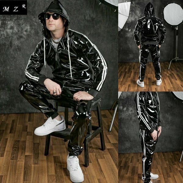 men's pu hoodie suit, fashionable motorcycle sportswear, casual running et, autumn and winter, 2021, Gray
men's pu hoodie suit, fashionable motorcycle sportswear, casual running et, autumn and winter, 2021, Gray