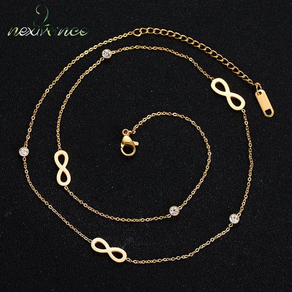 nextvance simple cubic zircon long chain necklace three tones infinity forever love necklaces for girlfriend birthday gift colar, Silver
nextvance simple cubic zircon long chain necklace three tones infinity forever love necklaces for girlfriend birthday gift colar, Silver