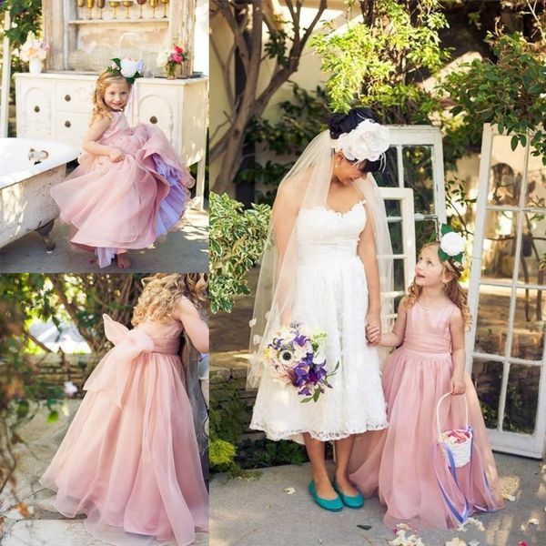 2021 cute pink a line organza girl' flower dresses with bow knee length baby formal occasion first communion skirt, White;blue
2021 cute pink a line organza girl' flower dresses with bow knee length baby formal occasion first communion skirt, White;blue