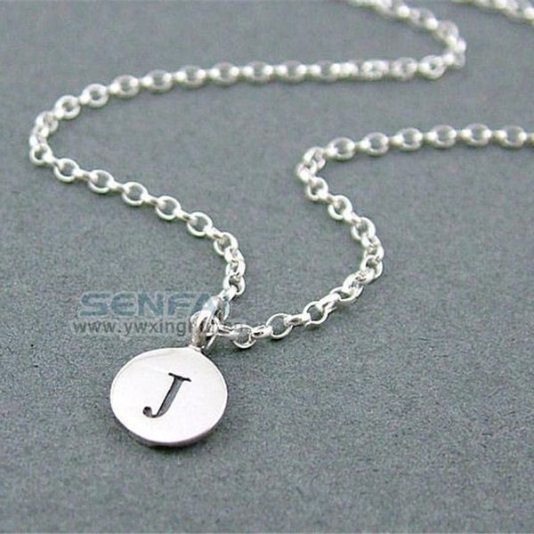 pendant necklaces senfai initial disc necklace link chain letter choker in for women hand stamped fashion jewelry, Silver
pendant necklaces senfai initial disc necklace link chain letter choker in for women hand stamped fashion jewelry, Silver
