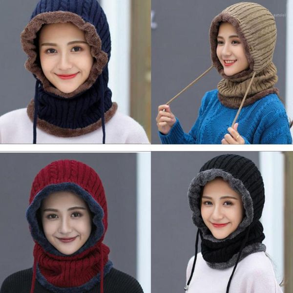 women winter warm cable knitted balaclava hat plush lined thermal windproof full cover drawstring earflap hood cap scarf1, Blue;gray
women winter warm cable knitted balaclava hat plush lined thermal windproof full cover drawstring earflap hood cap scarf1, Blue;gray