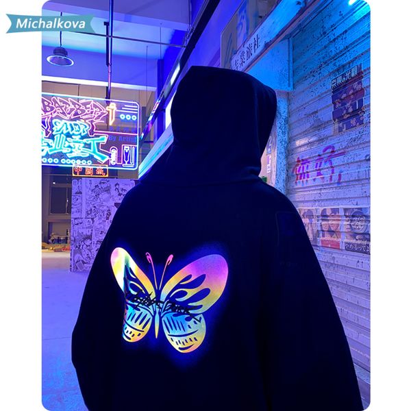 men's clothes hoodie pattern laser 3m reflective discoloration hip-hop high street dress harajuku loose comfortable hooded c0127, Black
men's clothes hoodie pattern laser 3m reflective discoloration hip-hop high street dress harajuku loose comfortable hooded c0127, Black