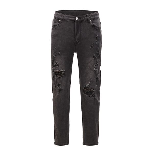 streetwear washed hole jeans for men destroy straight retro loose casual denim trousers hip hop baggy mens pants, Blue
streetwear washed hole jeans for men destroy straight retro loose casual denim trousers hip hop baggy mens pants, Blue