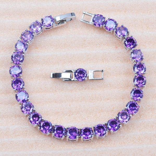 link, chain for women wedding cubic zircon engagement dubai bracelets jewelry charm natural purple crystal female bangles gift, Black
link, chain for women wedding cubic zircon engagement dubai bracelets jewelry charm natural purple crystal female bangles gift, Black