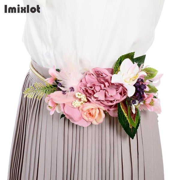 elegant women artificial flower belt waist gold metal chain cummerbunds female girls dress chain belts waistband gift, Black;brown
elegant women artificial flower belt waist gold metal chain cummerbunds female girls dress chain belts waistband gift, Black;brown