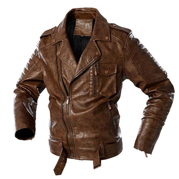 men's jackets men leather casual zippper male fleece pu coats 2021 winter warm cool moto mens vintage motorcycle jacket outerwear, Black;brown
men's jackets men leather casual zippper male fleece pu coats 2021 winter warm cool moto mens vintage motorcycle jacket outerwear, Black;brown
