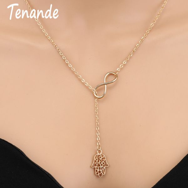 tenande new fashion punk gold color clavicle цепи маленькая бесконечность hamsa рука ожерелья подвески для женщин аксессуары подарок, Silver
tenande new fashion punk gold color clavicle цепи маленькая бесконечность hamsa рука ожерелья подвески для женщин аксессуары подарок, Silver