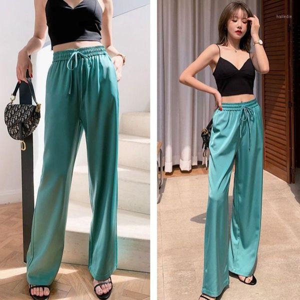 women 2020 summer high waist chiffon wide pants female new fashion casual ladies suit pants solid loose trousers pantalones l2141, Black;white
women 2020 summer high waist chiffon wide pants female new fashion casual ladies suit pants solid loose trousers pantalones l2141, Black;white