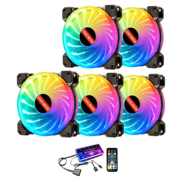 coolmoon starlight fan set, 12cm silent argb lighting effect computer cooling case fan (5 fan
coolmoon starlight fan set, 12cm silent argb lighting effect computer cooling case fan (5 fan