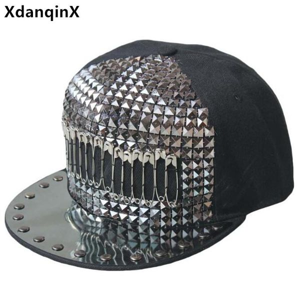 ball caps xdanqinx novelty hip hop for men women personality bright block headdress decoration flat brim hat adjustable couple hats, Blue;gray
ball caps xdanqinx novelty hip hop for men women personality bright block headdress decoration flat brim hat adjustable couple hats, Blue;gray