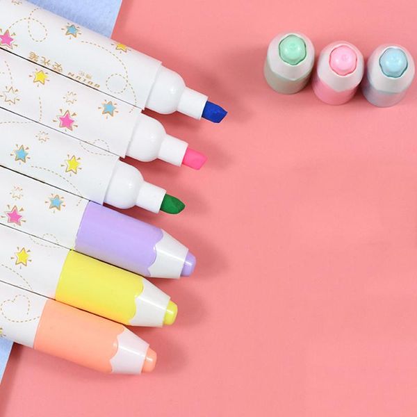 6pcs creative high capacity multicolour double highlighter oblique head solid contour pen marcador child gift office supplies h wmtqct, Black;red
6pcs creative high capacity multicolour double highlighter oblique head solid contour pen marcador child gift office supplies h wmtqct, Black;red