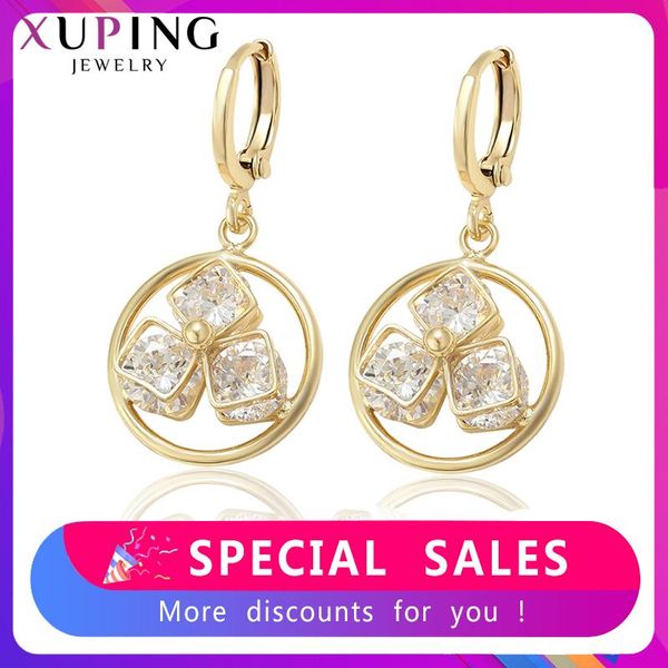 xuping fashion elegant round shaped earrings for women romantic new arrival trendy jewelry gifts 94159, Golden;silver
xuping fashion elegant round shaped earrings for women romantic new arrival trendy jewelry gifts 94159, Golden;silver