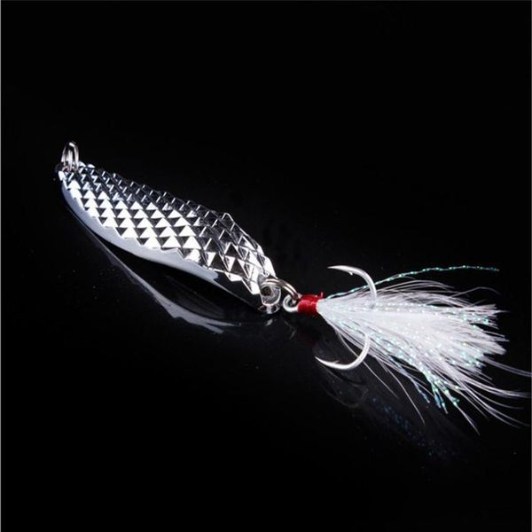 1pcs metal spoon fishing lure 7g 10g 15g 20g silver gold sequins with feather treble hook artificial hard bait fishin jllrap
1pcs metal spoon fishing lure 7g 10g 15g 20g silver gold sequins with feather treble hook artificial hard bait fishin jllrap