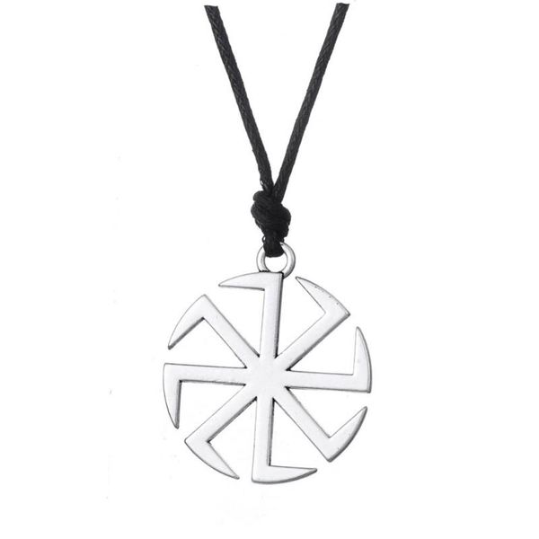 slavic kolovrat pendants necklace for men woman pagan sun talisman wax cord amulet religious male jewelry gift, Silver
slavic kolovrat pendants necklace for men woman pagan sun talisman wax cord amulet religious male jewelry gift, Silver