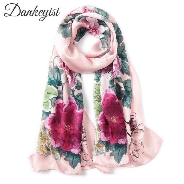 dankeyisi 100% pure silk scarf women scarf bandana shawl designer female print long wrap hijab lady, Blue;gray
dankeyisi 100% pure silk scarf women scarf bandana shawl designer female print long wrap hijab lady, Blue;gray