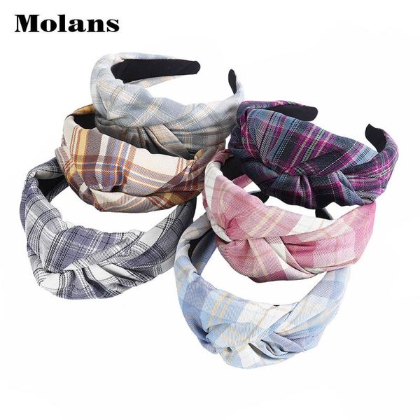 molans 2021 knotted plaid hair band spandex widening wide side hair band female decorative bunch accessories
molans 2021 knotted plaid hair band spandex widening wide side hair band female decorative bunch accessories