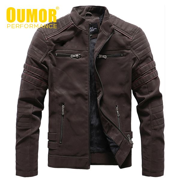 men spring new casual thick fleece vintage leather jacket coat men winter outwear fashion biker faux leather jacket men 4xl 201026, Black
men spring new casual thick fleece vintage leather jacket coat men winter outwear fashion biker faux leather jacket men 4xl 201026, Black
