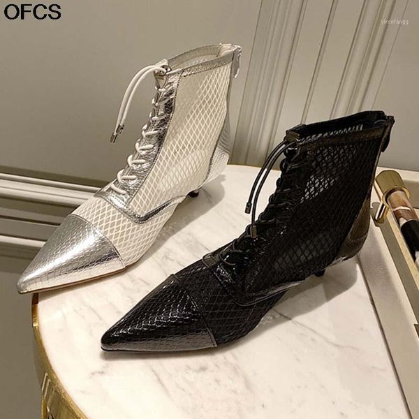 mesh hollow out women boots 2021 new women ankle boots black sliver pointed toe cross-tied high heel shoes1
mesh hollow out women boots 2021 new women ankle boots black sliver pointed toe cross-tied high heel shoes1