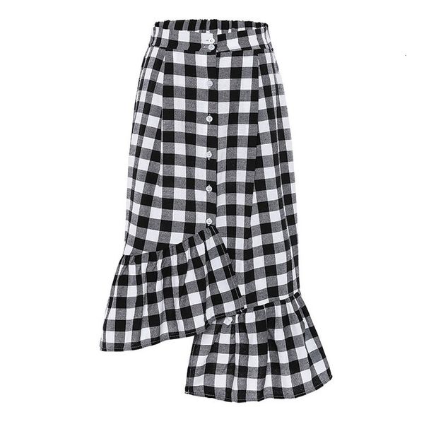 2021 new spring and summer high waist simple all-match solid color asymmetric in a checkered buttons a-line skirt ladies 6w0e, Black
2021 new spring and summer high waist simple all-match solid color asymmetric in a checkered buttons a-line skirt ladies 6w0e, Black