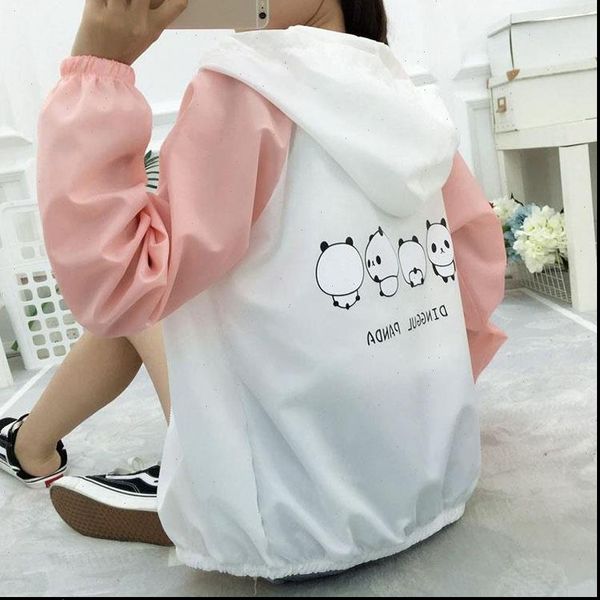 summer women sunscreen jacket cute animal printed long sleeve hooded outwear female korean harajuku casual thin coat, Black;brown
summer women sunscreen jacket cute animal printed long sleeve hooded outwear female korean harajuku casual thin coat, Black;brown