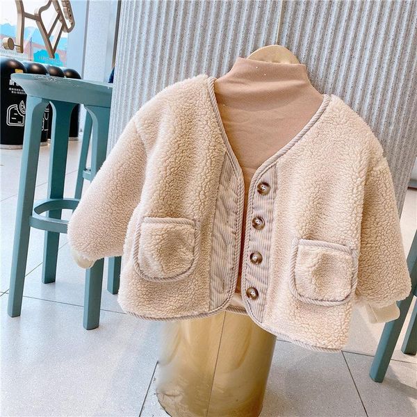jackets children's winter coat girls 2021 thick lamb wool cashmere baby coats single-breasted kids toddlers, Blue;gray
jackets children's winter coat girls 2021 thick lamb wool cashmere baby coats single-breasted kids toddlers, Blue;gray