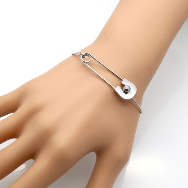 stainless steel pin bangles for women girls paper clip bracelets cuff bangle bracelet fashion jewelry, Black
stainless steel pin bangles for women girls paper clip bracelets cuff bangle bracelet fashion jewelry, Black