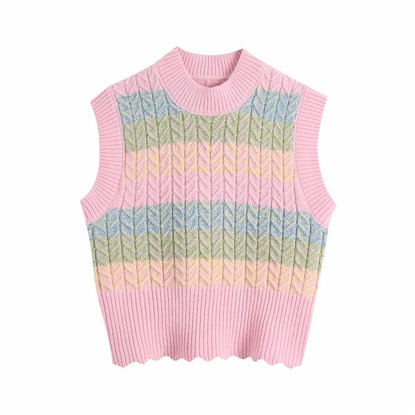 2021 new streetwear women o-neck sweater tanks fashion ladies striped knitted sweet female short vest girl pullover d7gn, White;black
2021 new streetwear women o-neck sweater tanks fashion ladies striped knitted sweet female short vest girl pullover d7gn, White;black