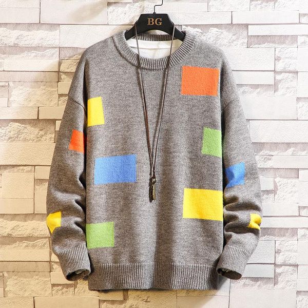 new oversized all-match knitted sweater autumn o-neck loose jumpers fashion pullover street sweaters clothing male, White;black
new oversized all-match knitted sweater autumn o-neck loose jumpers fashion pullover street sweaters clothing male, White;black