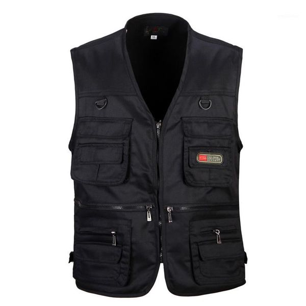men cotton multi pocket vest summer new male casual thin sleeveless jacket with many pockets mens pgrapher baggy waistcoat1, Black;white
men cotton multi pocket vest summer new male casual thin sleeveless jacket with many pockets mens pgrapher baggy waistcoat1, Black;white
