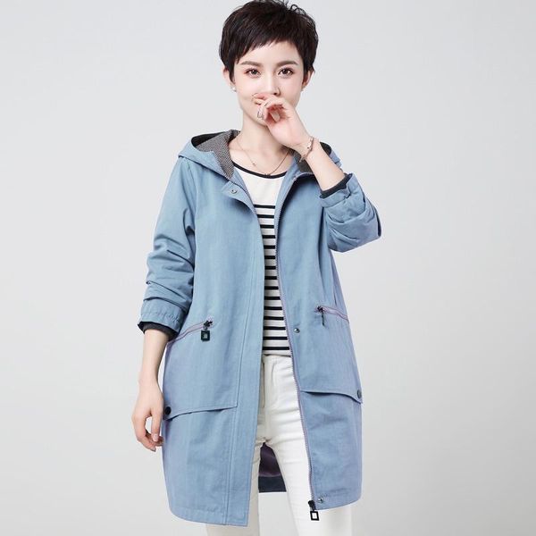 women's trench coats summer autumn large size loose coat womens casual hooded windbreakers female long cotton ladies, Tan;black
women's trench coats summer autumn large size loose coat womens casual hooded windbreakers female long cotton ladies, Tan;black