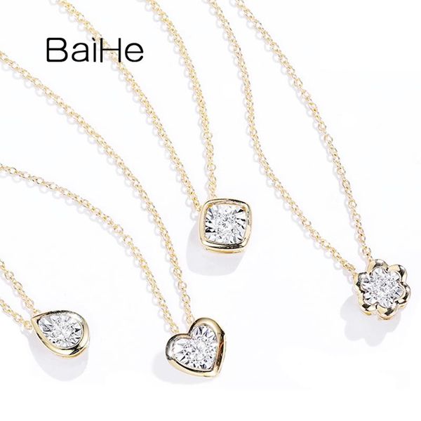 chains baihe solid 18k white+yellow gold 0.03ct natural diamonds fine jewelry wedding heart/water drop/flower/square necklaces women, Silver
chains baihe solid 18k white+yellow gold 0.03ct natural diamonds fine jewelry wedding heart/water drop/flower/square necklaces women, Silver