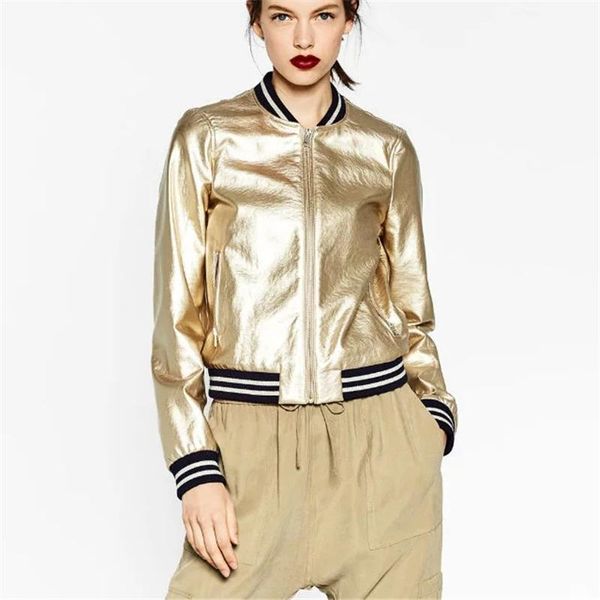 short leather women 2020 spring autumn fashion new metallic stand collar pu leather long sleeve zipper jacket tide, Black
short leather women 2020 spring autumn fashion new metallic stand collar pu leather long sleeve zipper jacket tide, Black