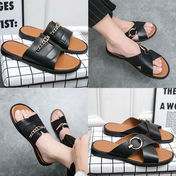 sell luxury metal button designer slippers mayari florida arizona men flats black sandals genuine leather slippers casual shoes beach flip f
sell luxury metal button designer slippers mayari florida arizona men flats black sandals genuine leather slippers casual shoes beach flip f