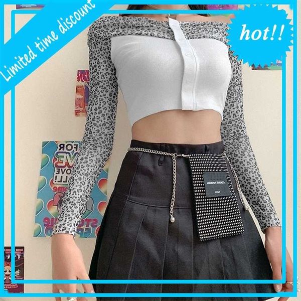 women's fashion 2021 autumn new long sleeve one shoulder slim open navel t-shirt for women, White
women's fashion 2021 autumn new long sleeve one shoulder slim open navel t-shirt for women, White