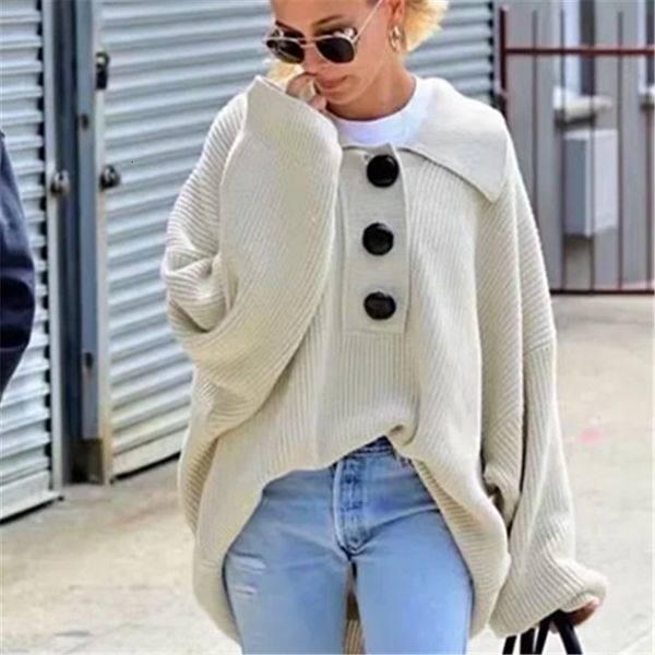 2021 new lapel big sweater season europe and the united states women's lazy wind three grain of buckle knitwear 0148 ws2u, Black;white
2021 new lapel big sweater season europe and the united states women's lazy wind three grain of buckle knitwear 0148 ws2u, Black;white