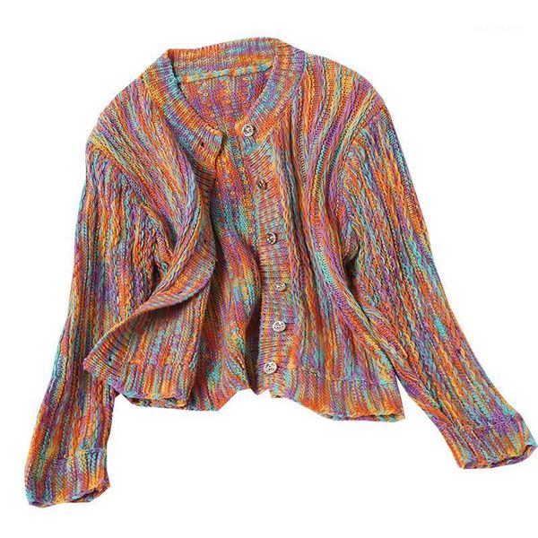 women's knits & tees rainbow striped sweater short cardigans casual chic colorful women cardigan long sleeve boho knitted sweaters autu, White
women's knits & tees rainbow striped sweater short cardigans casual chic colorful women cardigan long sleeve boho knitted sweaters autu, White