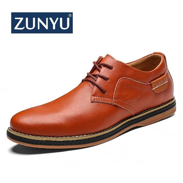 zunyu spring new leather casual men shoes fashion men's flats round toe comfortable office men dress shoes plus size 38-48 y200106, Black
zunyu spring new leather casual men shoes fashion men's flats round toe comfortable office men dress shoes plus size 38-48 y200106, Black