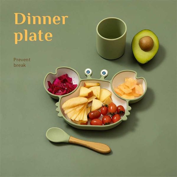 let's make crab silicone plate baby dishes children's tableware non-slip feeding bowl a non-slip 220209
let's make crab silicone plate baby dishes children's tableware non-slip feeding bowl a non-slip 220209
